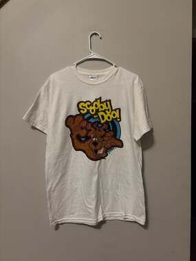 Vintage 2010 Scooby-Doo Hanna-Barbera Graphic T-Shirt White Medium